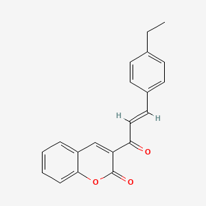 molecular formula C20H16O3 B2405812 (E)-3-(3-(4-ethylphenyl)acryloyl)-2H-chromen-2-one CAS No. 690214-82-5