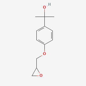 2-[4-(Oxiran-2-ylmethoxy)phenyl]propan-2-ol