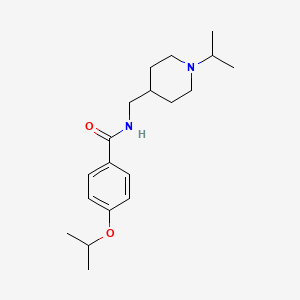 molecular formula C19H30N2O2 B2405814 4-isopropoxy-N-((1-isopropylpiperidin-4-yl)methyl)benzamide CAS No. 946209-96-7