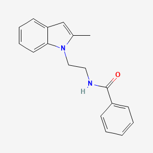 N-[2-(2-methyl-1-indolyl)ethyl]benzamide