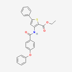 Ethyl 3-(4-phenoxybenzamido)-5-phenylthiophene-2-carboxylate