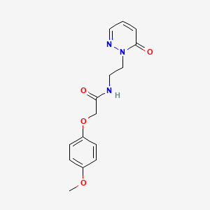 2-(4-methoxyphenoxy)-N-(2-(6-oxopyridazin-1(6H)-yl)ethyl)acetamide