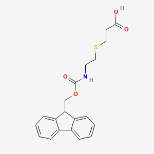 molecular formula C20H21NO4S B2405881 3-((2-((((9H-Fluoren-9-yl)methoxy)carbonyl)amino)ethyl)thio)propanoic acid CAS No. 201604-70-8