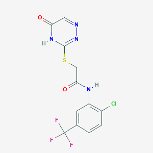 molecular formula C12H8ClF3N4O2S B2405890 C12H8ClF3N4O2S CAS No. 872629-47-5