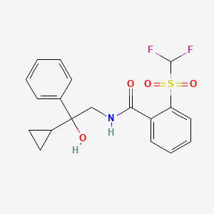 N-(2-cyclopropyl-2-hydroxy-2-phenylethyl)-2-((difluoromethyl)sulfonyl)benzamide