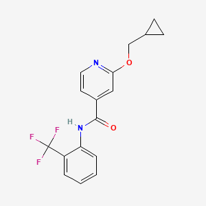 2-(cyclopropylmethoxy)-N-(2-(trifluoromethyl)phenyl)isonicotinamide