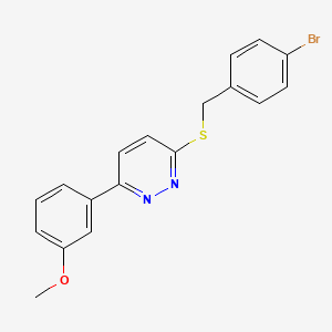 3-((4-Bromobenzyl)thio)-6-(3-methoxyphenyl)pyridazine