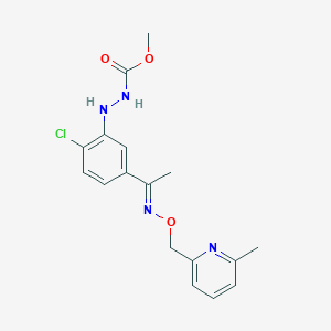 Methyl N-[2-chloro-5-[(E)-C-methyl-N-[(6-methylpyridin-2-yl)methoxy]carbonimidoyl]anilino]carbamate