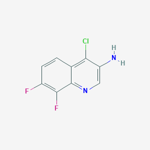 4-Chloro-7,8-difluoroquinolin-3-amine