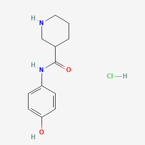 N-(4-Hydroxyphenyl)piperidine-3-carboxamide;hydrochloride