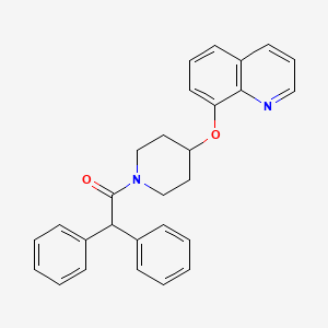 2,2-Diphenyl-1-(4-(quinolin-8-yloxy)piperidin-1-yl)ethanone