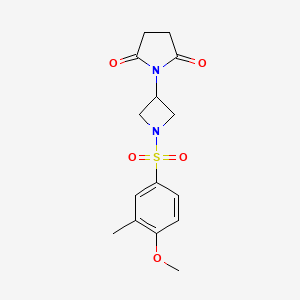 1-(1-((4-Methoxy-3-methylphenyl)sulfonyl)azetidin-3-yl)pyrrolidine-2,5-dione