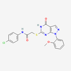 N-(4-chlorophenyl)-2-((1-(2-methoxyphenyl)-4-oxo-4,5-dihydro-1H-pyrazolo[3,4-d]pyrimidin-6-yl)thio)acetamide