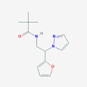 N-(2-(furan-2-yl)-2-(1H-pyrazol-1-yl)ethyl)pivalamide