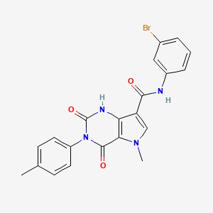 N-(3-bromophenyl)-5-methyl-2,4-dioxo-3-(p-tolyl)-2,3,4,5-tetrahydro-1H-pyrrolo[3,2-d]pyrimidine-7-carboxamide