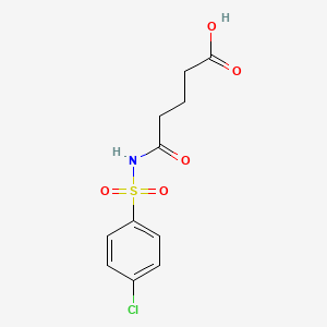 5-(((4-Chlorophenyl)sulfonyl)amino)-5-oxopentanoic acid