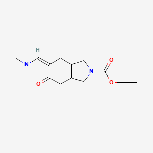 Tert-butyl (5Z)-5-(dimethylaminomethylidene)-6-oxo-1,3,3a,4,7,7a-hexahydroisoindole-2-carboxylate
