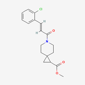 (E)-methyl 6-(3-(2-chlorophenyl)acryloyl)-6-azaspiro[2.5]octane-1-carboxylate