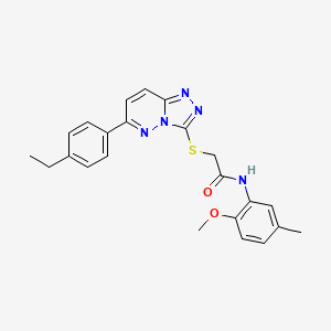 2-((6-(4-ethylphenyl)-[1,2,4]triazolo[4,3-b]pyridazin-3-yl)thio)-N-(2-methoxy-5-methylphenyl)acetamide