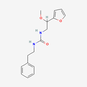 molecular formula C16H20N2O3 B2406064 1-(2-(Furan-2-yl)-2-methoxyethyl)-3-phenethylurea CAS No. 1795302-09-8