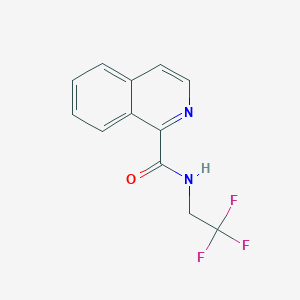 molecular formula C12H9F3N2O B2406070 N-(2,2,2-trifluoroethyl)isoquinoline-1-carboxamide CAS No. 1371140-88-3