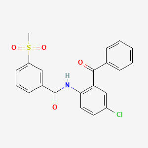 N-(2-benzoyl-4-chlorophenyl)-3-methylsulfonylbenzamide