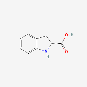 molecular formula C9H9NO2 B2406075 (R)-Indoline-2-carboxylic Acid CAS No. 98167-06-7; 98167-06-7
