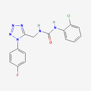 1-(2-chlorophenyl)-3-((1-(4-fluorophenyl)-1H-tetrazol-5-yl)methyl)urea