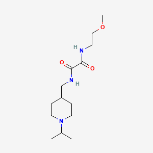 molecular formula C14H27N3O3 B2406086 N1-((1-isopropylpiperidin-4-yl)methyl)-N2-(2-methoxyethyl)oxalamide CAS No. 946233-23-4
