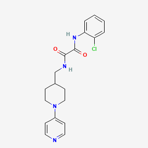 molecular formula C19H21ClN4O2 B2406111 N1-(2-chlorophenyl)-N2-((1-(pyridin-4-yl)piperidin-4-yl)methyl)oxalamide CAS No. 2034503-04-1