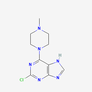 2-chloro-6-(4-methylpiperazin-1-yl)-7H-purine
