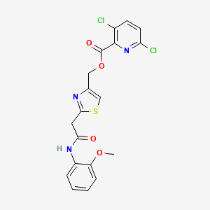 (2-{[(2-Methoxyphenyl)carbamoyl]methyl}-1,3-thiazol-4-yl)methyl 3,6-dichloropyridine-2-carboxylate