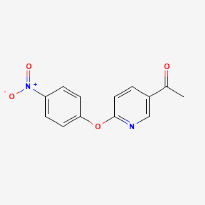 1-(6-(4-Nitrophenoxy)pyridin-3-yl)ethanone