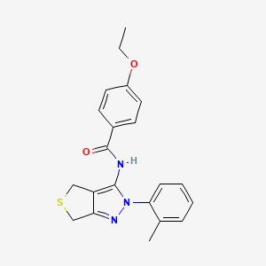 4-ethoxy-N-[2-(2-methylphenyl)-4,6-dihydrothieno[3,4-c]pyrazol-3-yl]benzamide