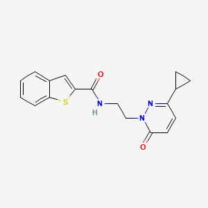 N-(2-(3-cyclopropyl-6-oxopyridazin-1(6H)-yl)ethyl)benzo[b]thiophene-2-carboxamide