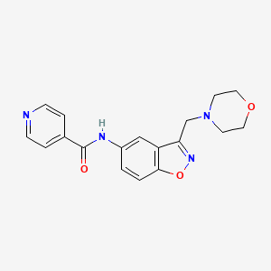N-[3-(Morpholin-4-ylmethyl)-1,2-benzoxazol-5-yl]pyridine-4-carboxamide