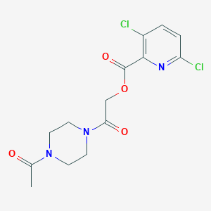 [2-(4-Acetylpiperazin-1-yl)-2-oxoethyl] 3,6-dichloropyridine-2-carboxylate