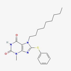 3-Methyl-7-nonyl-8-phenylsulfanylpurine-2,6-dione
