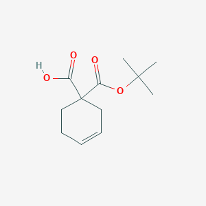 1-[(Tert-butoxy)carbonyl]cyclohex-3-ene-1-carboxylic acid