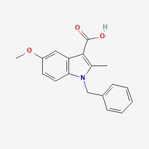 molecular formula C18H17NO3 B2406323 1-Benzyl-5-methoxy-2-methyl-1H-indole-3-carboxylic acid CAS No. 132105-71-6