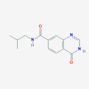 molecular formula C13H15N3O2 B2406332 N-Isobutyl-4-oxo-3,4-dihydroquinazoline-7-carboxamide CAS No. 1092460-55-3