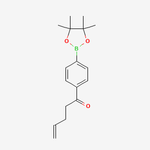 1-[4-(Tetramethyl-1,3,2-dioxaborolan-2-yl)phenyl]pent-4-en-1-one