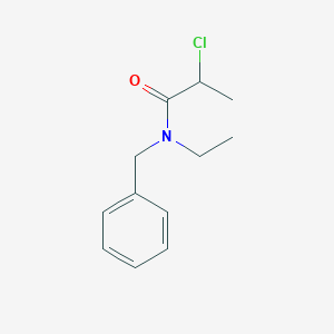 molecular formula C12H16ClNO B2406338 N-benzyl-2-chloro-N-ethylpropanamide CAS No. 731011-91-9