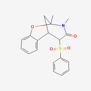 2,3-dimethyl-5-(phenylsulfonyl)-5,6-dihydro-2H-2,6-methanobenzo[g][1,3]oxazocin-4(3H)-one
