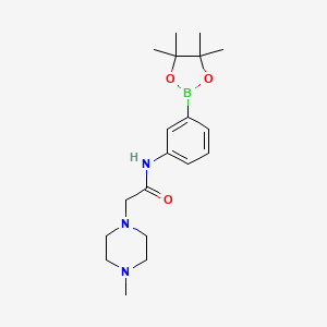 2-(4-Methylpiperazin-1-yl)-N-[3-(4,4,5,5-tetramethyl-1,3,2-dioxaborolan-2-yl)phenyl]acetamide