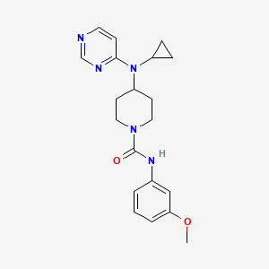 4-[Cyclopropyl(pyrimidin-4-yl)amino]-N-(3-methoxyphenyl)piperidine-1-carboxamide