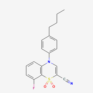4-(4-butylphenyl)-8-fluoro-4H-1,4-benzothiazine-2-carbonitrile 1,1-dioxide