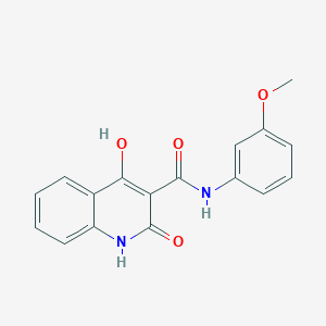4-hydroxy-N-(3-methoxyphenyl)-2-oxo-1,2-dihydroquinoline-3-carboxamide