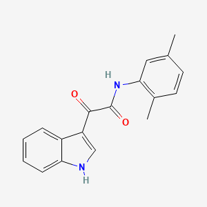 molecular formula C18H16N2O2 B2406393 N-(2,5-dimethylphenyl)-2-(1H-indol-3-yl)-2-oxoacetamide CAS No. 852367-79-4