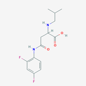 4-((2,4-Difluorophenyl)amino)-2-(isobutylamino)-4-oxobutanoic acid